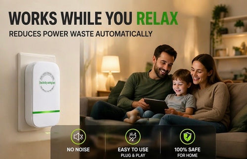 Plug-In Power Box with US Plug 2026 Updated Design, Compatible with 90–250V Input Range